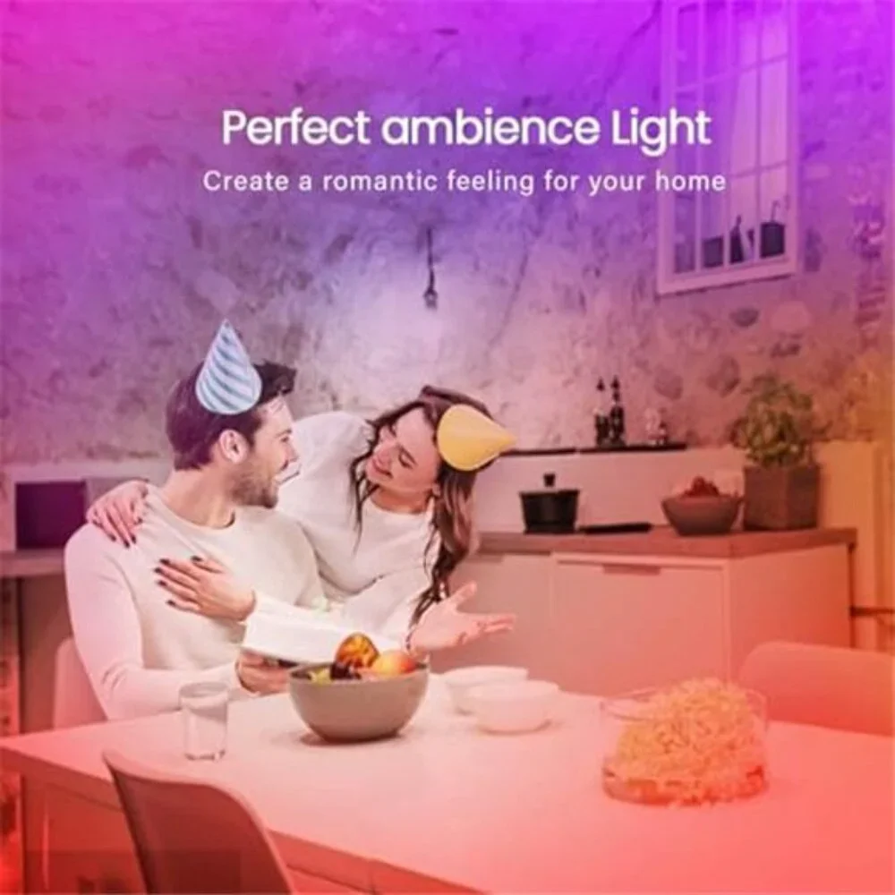 100FT LED Strip Lights RGB Bluetooth App Control Music Sync Room Decor